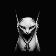 The canonical white Deceit cat, watching