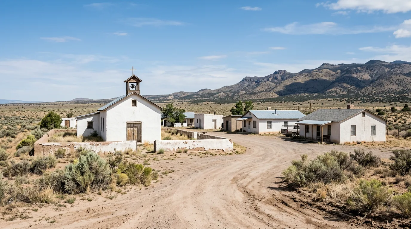 A quiet desert compound in New Mexico.