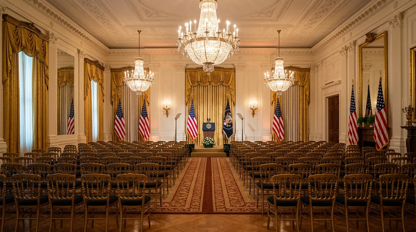 A White House event venue interior.