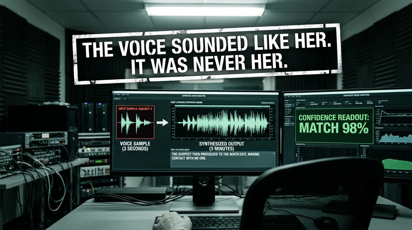 Three seconds of audio synthesizing a voice that sounds like someone you trust.