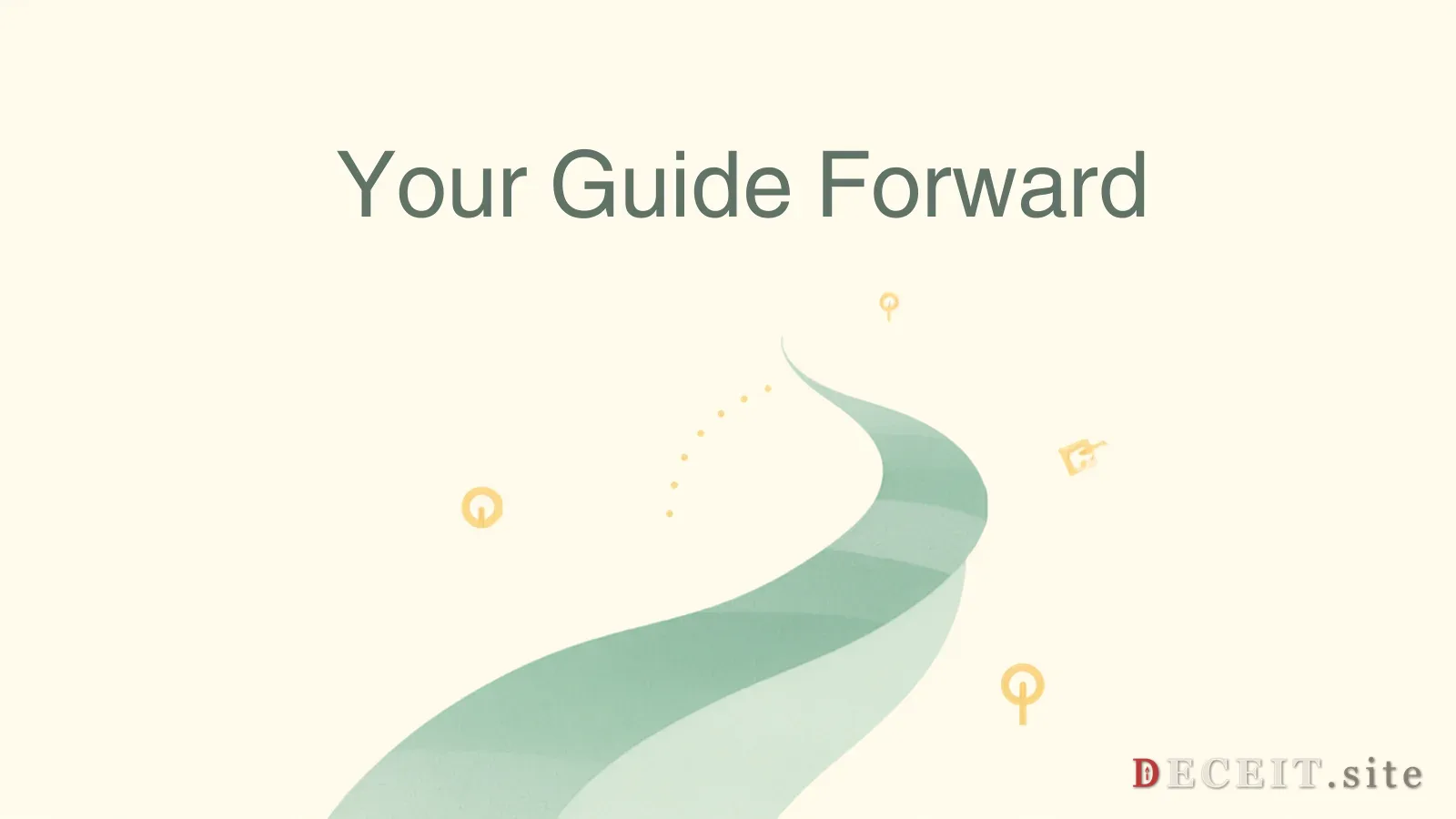 A clean, professional guidebook cover. Bright lighting, organized chapters, a path forward symbol. Practical, prepared, empowering.